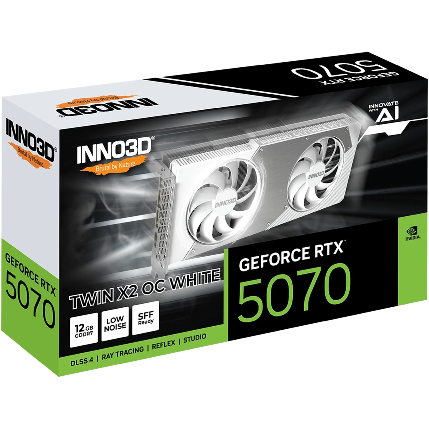 Купить Видеокарта Inno3D Nvidia GeForce RTX 5070 TWIN X2 OC WHITE 12GB (N50702-12D7X-195064W) - фото 3