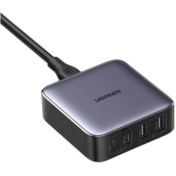 Купить Зарядное устройство Ugreen CD327 Nexode 65W 4xUSB (2хUSB-C+2xUSB-A) GaN Black/Grey (90747) - фото 1