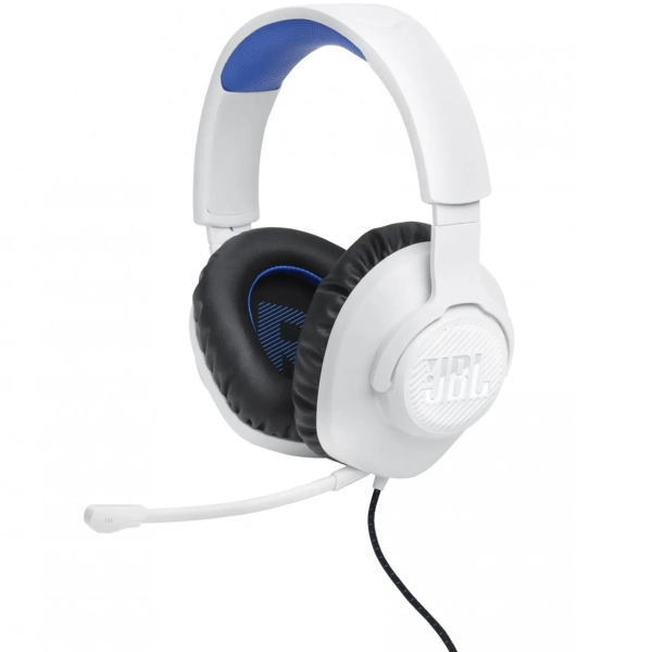 Купити Навушники JBL Quantum 100P for PS White (JBLQ100PWHTBLU) - фото 1