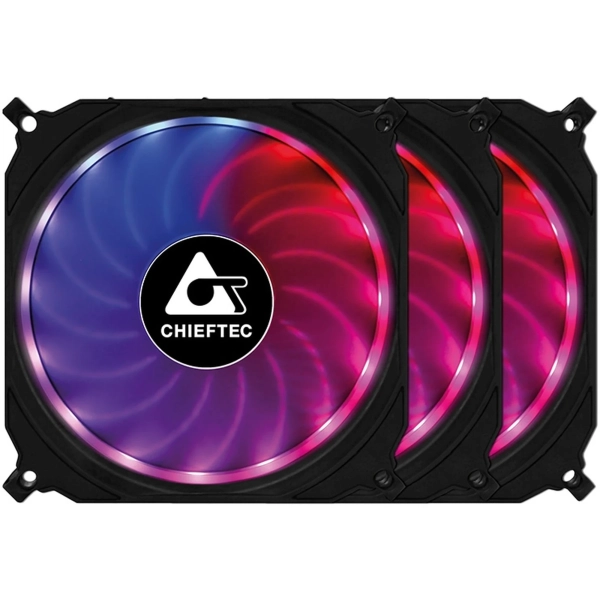 Купить Комплект вентиляторов Chieftec Tornado CF-3012-RGB - фото 1