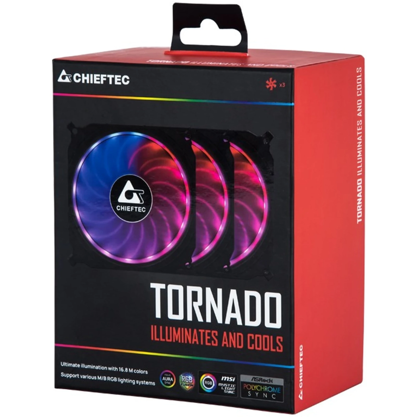 Купить Комплект вентиляторов Chieftec Tornado CF-3012-RGB - фото 7