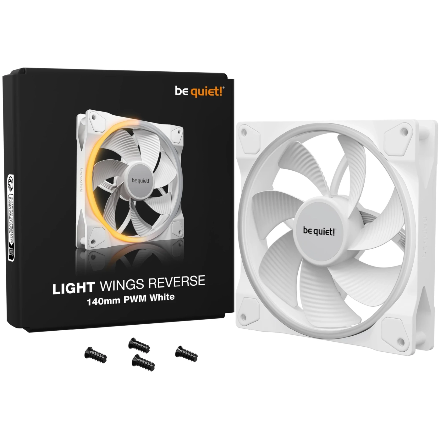 Купити Вентилятор be quiet! Light Wings 140mm PWM Reverse White (BL135) - фото 4