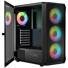 Купить Корпус Logic Concept Portos ARGB Midi Black (AT-PORTOS-10-0000000-0002) - фото 3