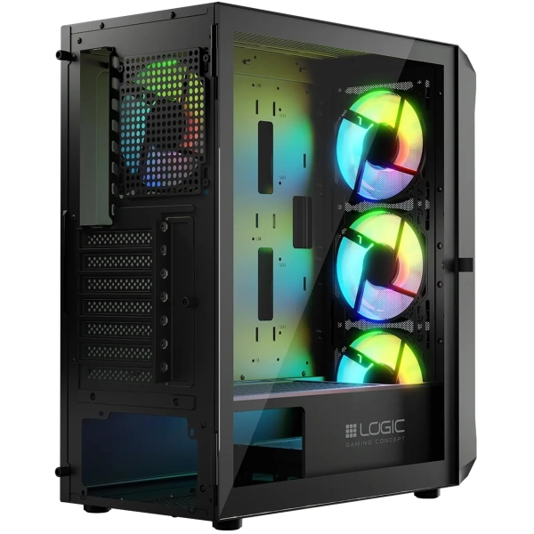 Купить Корпус Logic Concept Portos ARGB Midi Black (AT-PORTOS-10-0000000-0002) - фото 5
