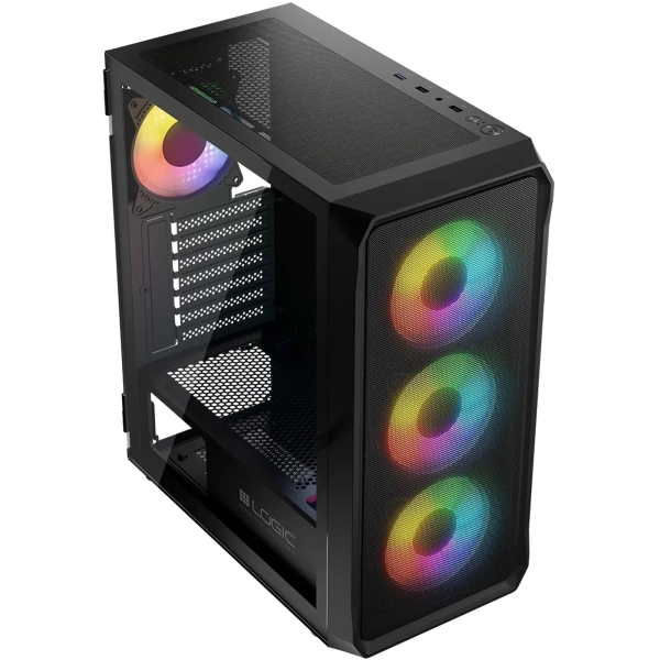 Купить Корпус Logic Concept Portos ARGB Midi Black (AT-PORTOS-10-0000000-0002) - фото 10