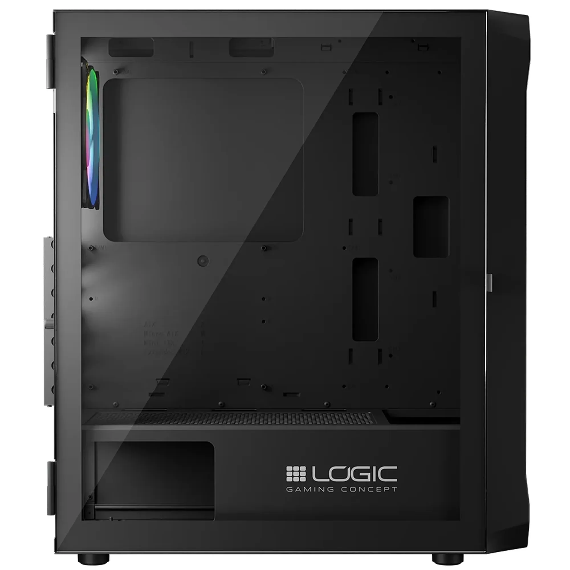 Купить Корпус Logic Concept Portos ARGB Midi Black (AT-PORTOS-10-0000000-0002) - фото 12