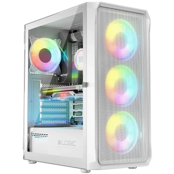 Купить Корпус Logic Concept Portos ARGB Midi White (AT-PORTOS-20-0000000-0002) - фото 1
