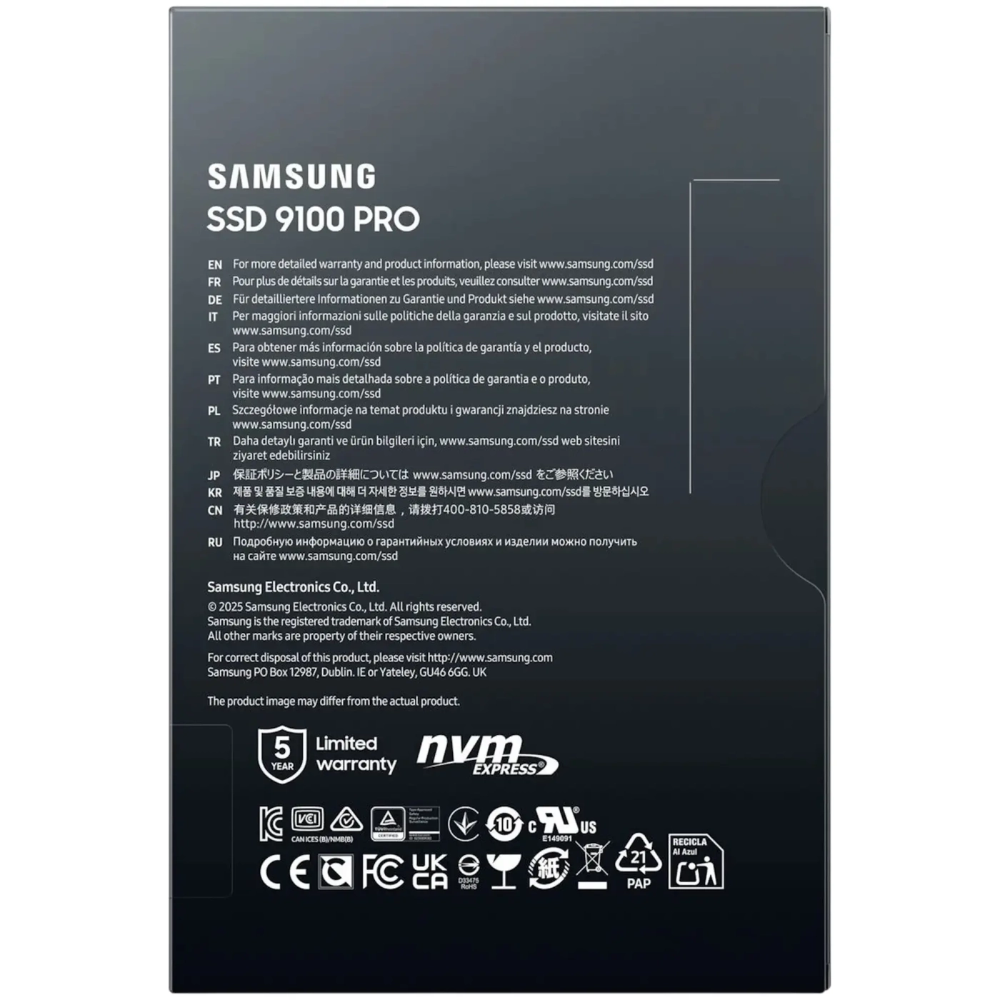 Купить SSD диск Samsung 9100 Pro 1TB M.2 (MZ-VAP1T0BW) - фото 6