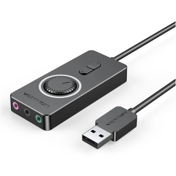 Купить Звуковая карта Vention External Stereo with Volume Control (CDRBB) - фото 1