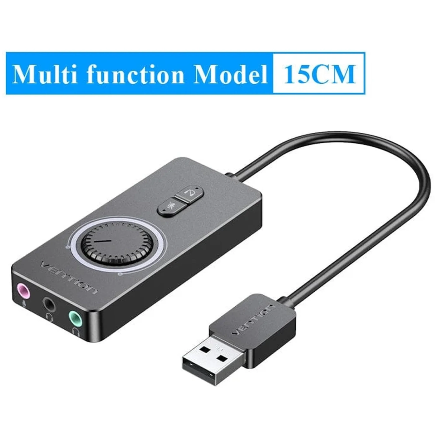 Купить Звуковая карта Vention External Stereo with Volume Control (CDRBB) - фото 2