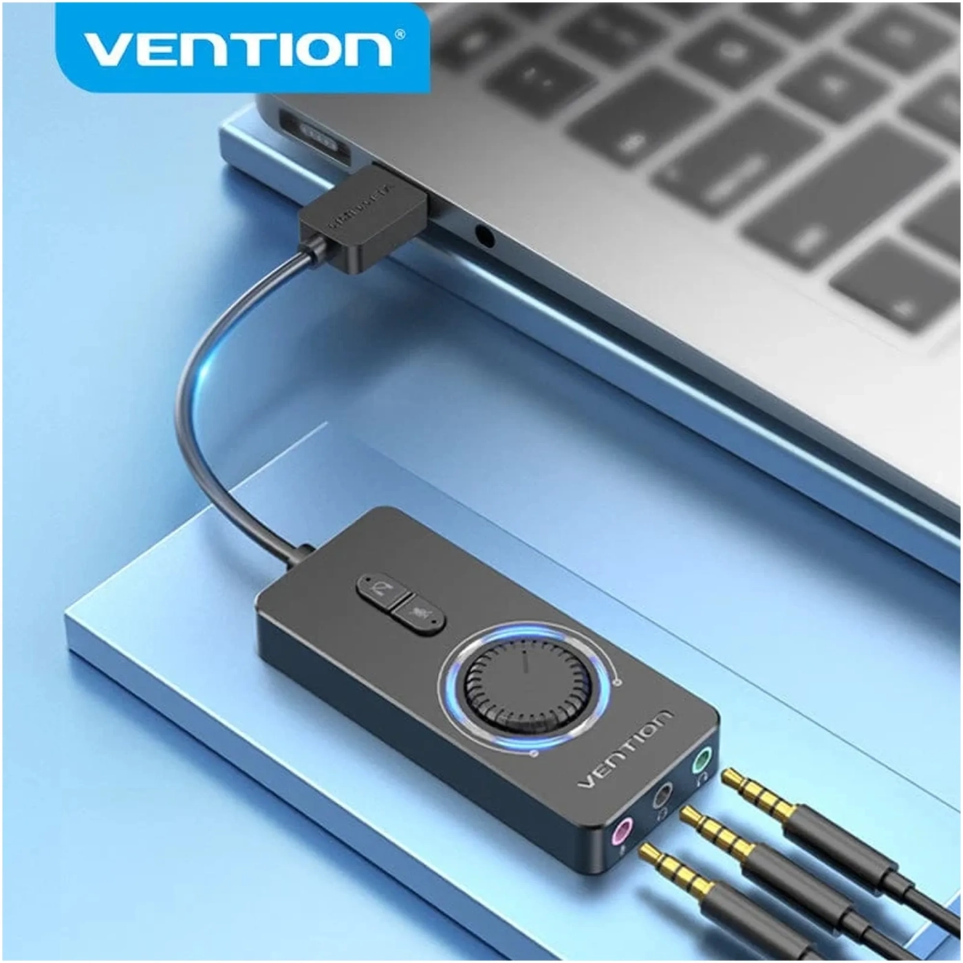 Купить Звуковая карта Vention External Stereo with Volume Control (CDRBB) - фото 6