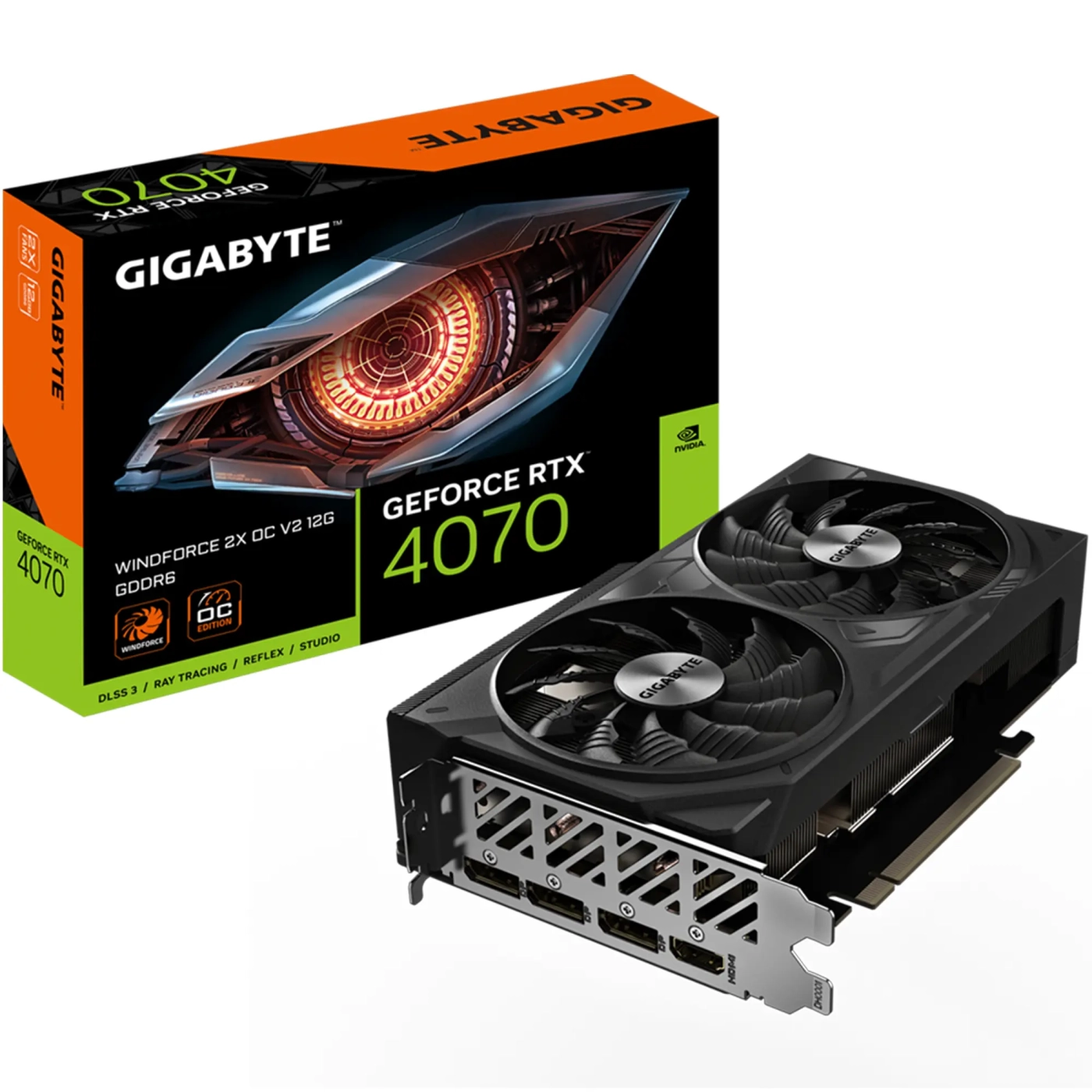 Купить Видеокарта Gigabyte GeForce RTX 4070 WindForce OC v2 12G (GV-N4070WF2OCV2-12GD) - фото 8