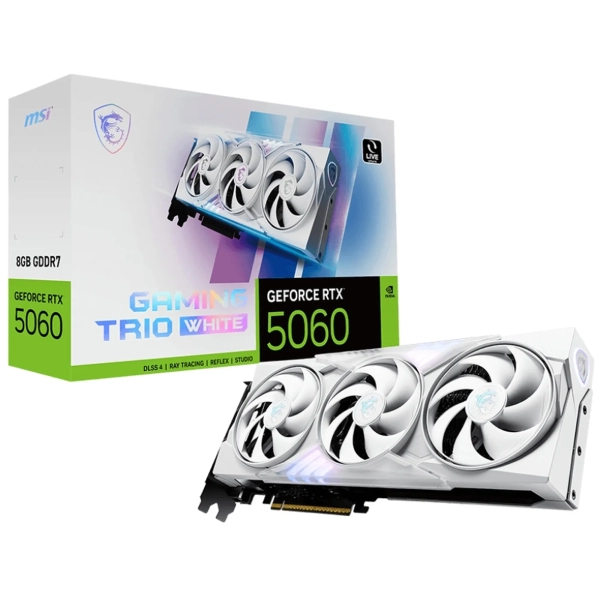 Купить Видеокарта MSI GeForce RTX 5060 8G Gaming Trio White (G5060-8GTW) - фото 5