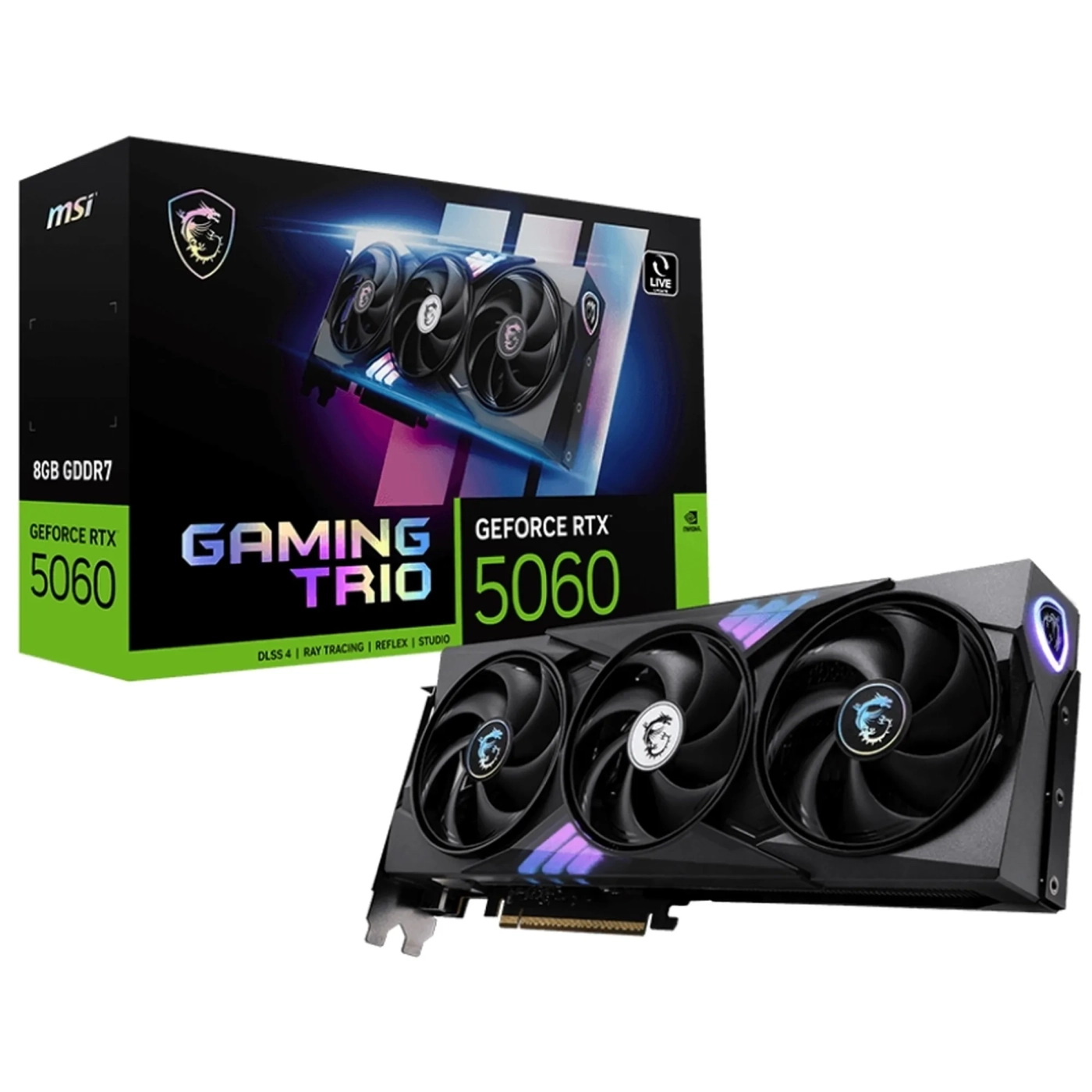 Купить Видеокарта MSI GeForce RTX 5060 8G Gaming Trio (G5060-8GT) - фото 5