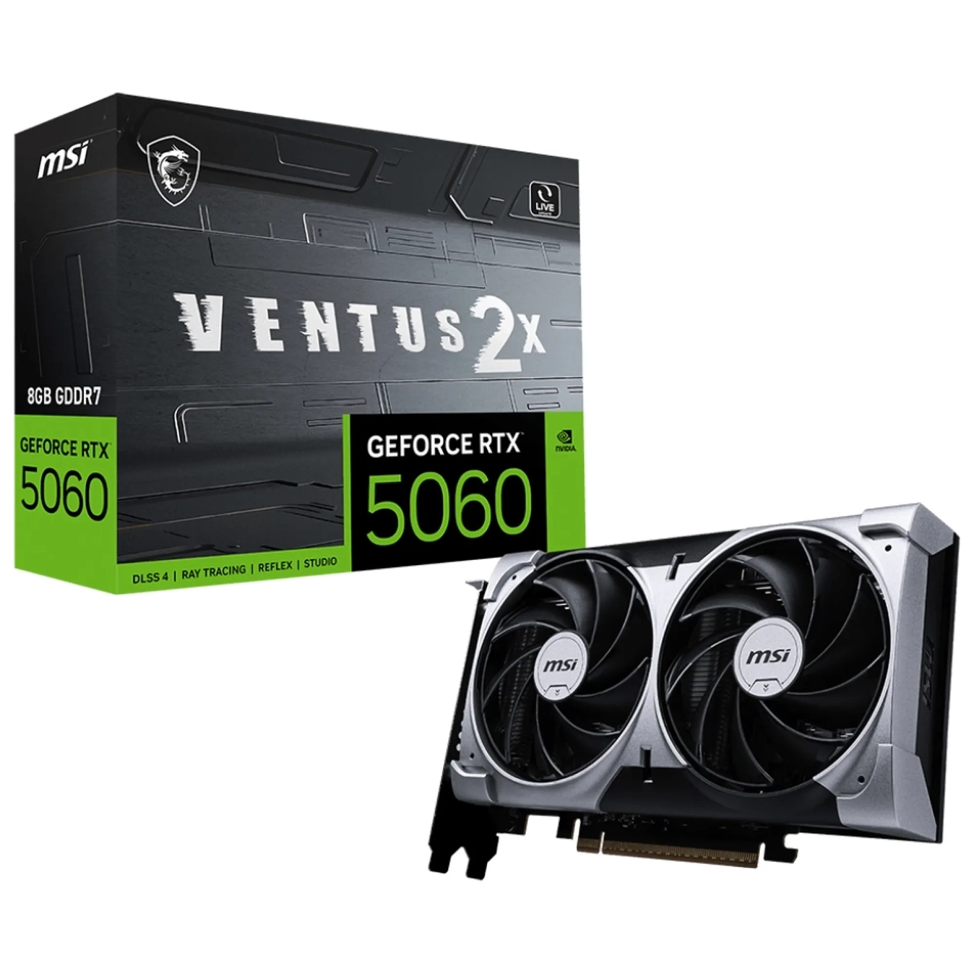Купить Видеокарта MSI GeForce RTX 5060 8G Ventus 2X (G5060-8V2) - фото 5