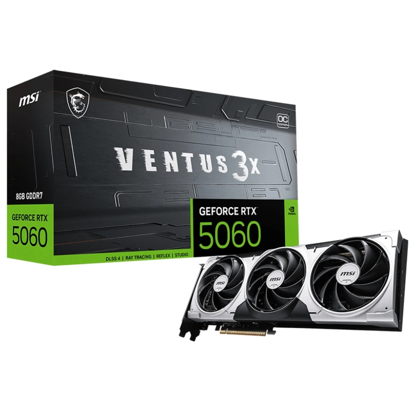 Купить Видеокарта MSI GeForce RTX 5060 8G Ventus 3X OC (G5060-8V3C) - фото 5