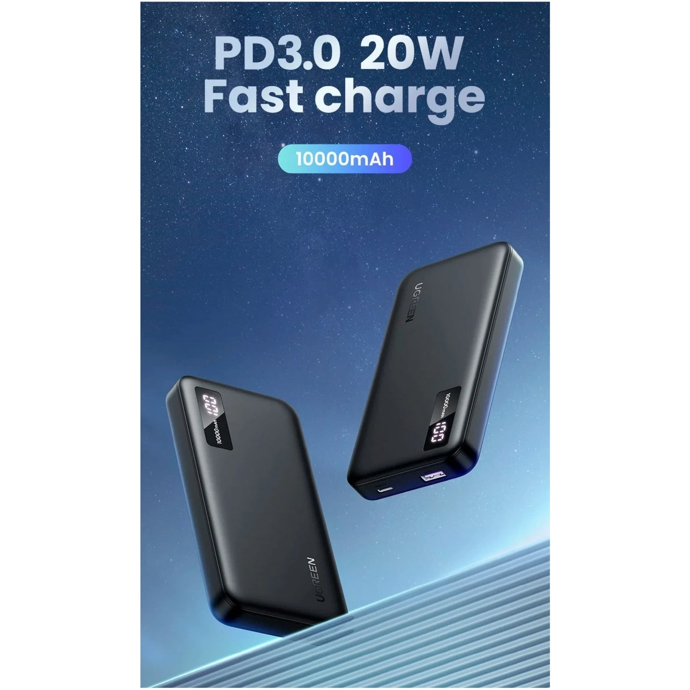 Купить Павербанк УМБ Ugreen PB311 10000mAh 20W Black (25742) - фото 3