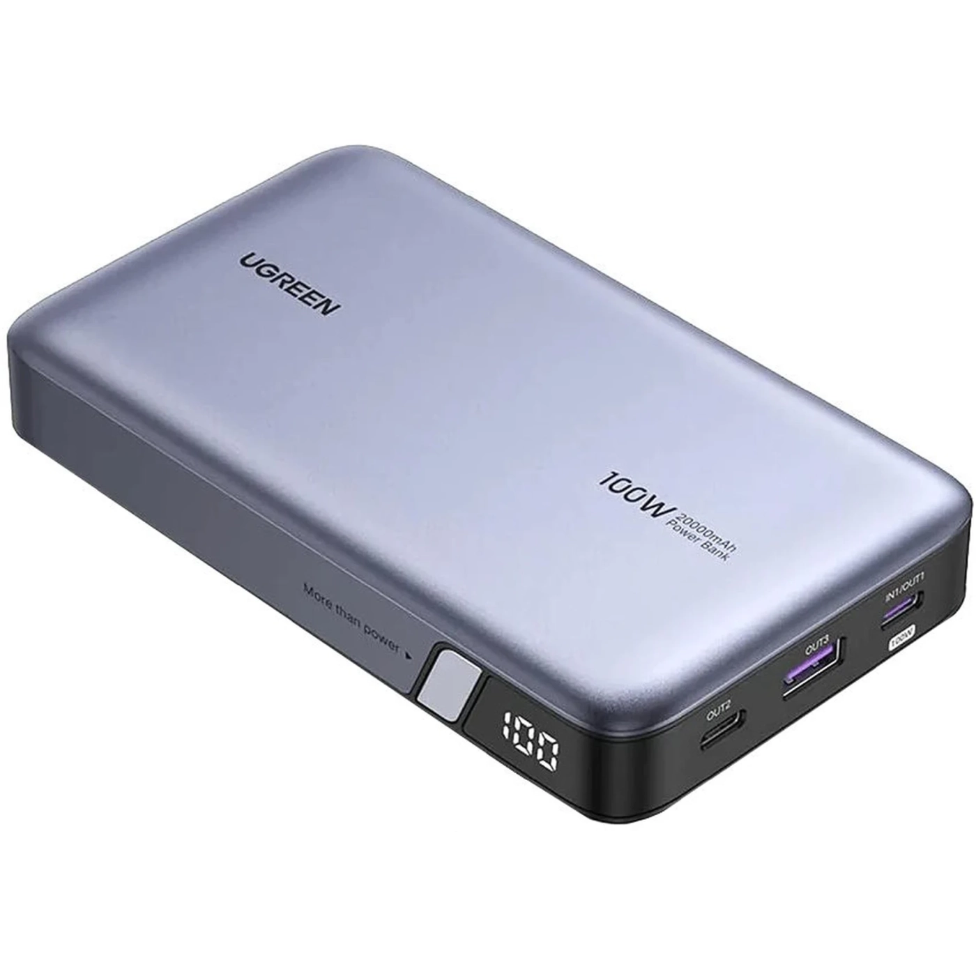 Купити Павербанк УМБ Ugreen PB720 20000mAh 100W Grey (25188) - фото 2