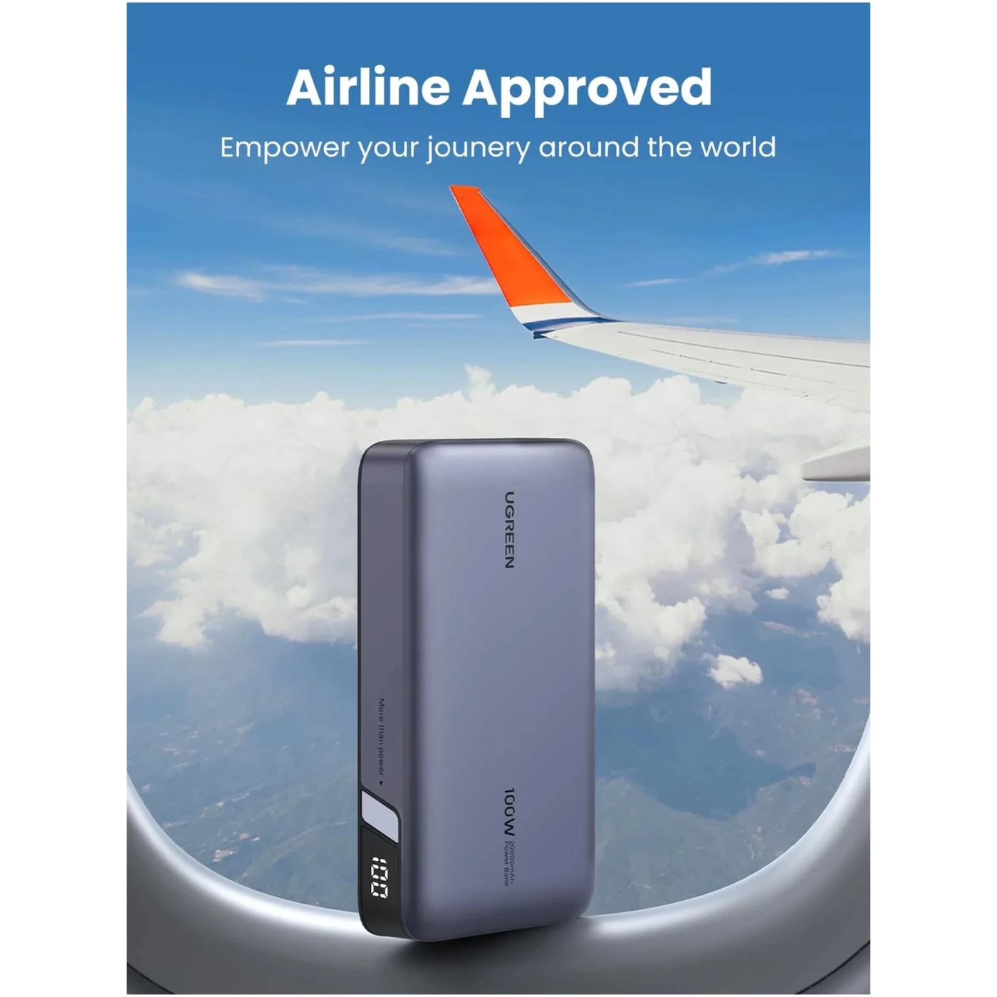 Купити Павербанк УМБ Ugreen PB720 20000mAh 100W Grey (25188) - фото 3