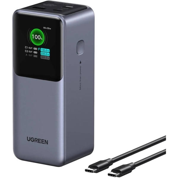 Купить Павербанк УМБ Ugreen PB721 20000mAh 130W Gray (35524B) - фото 2