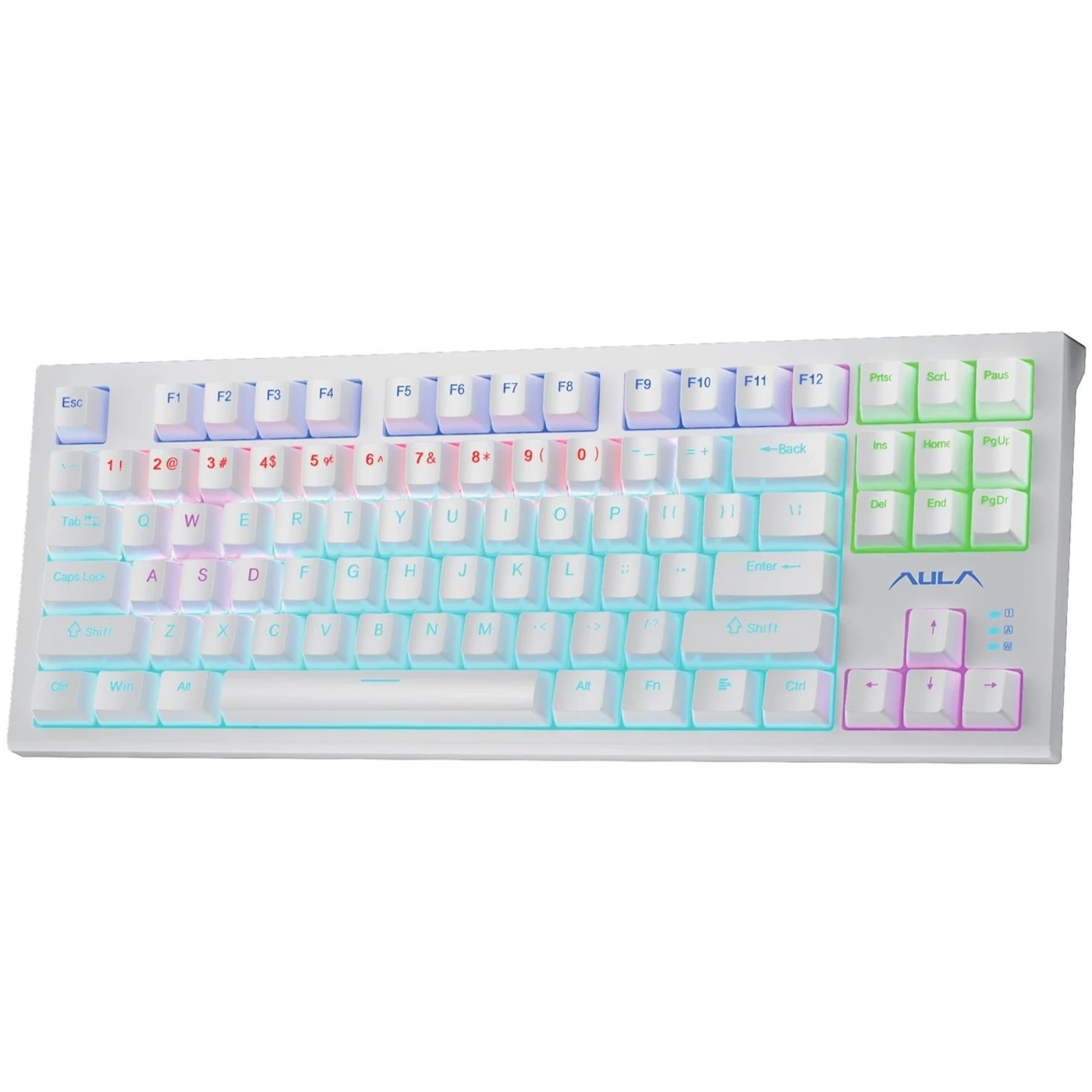 Купить Клавиатура Aula F3032 White keycaps plus 21 Yellow keys White (6948391201757) - фото 2