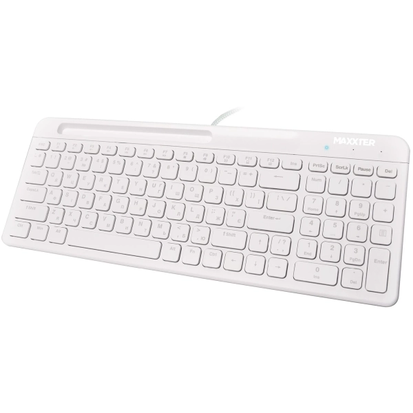 Купити Клавіатура Maxxter KB-01W-UA White - фото 2