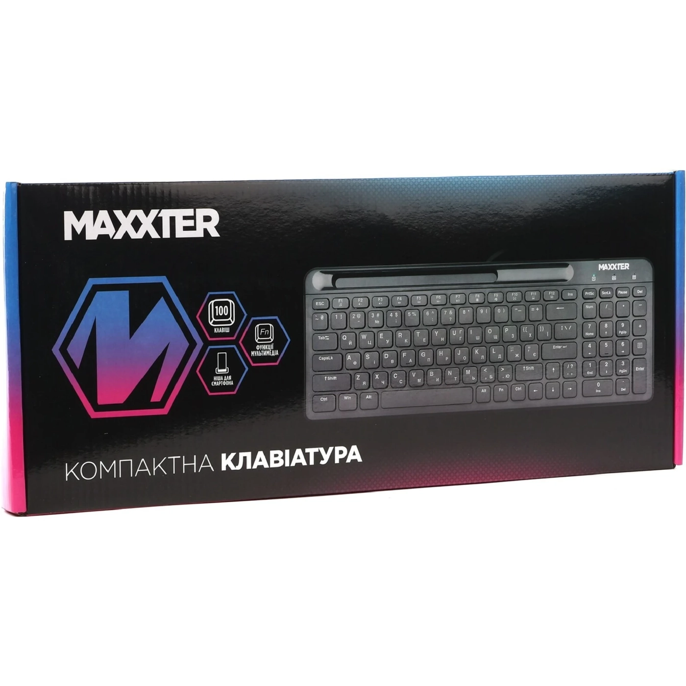 Купить Клавиатура Maxxter KB-01B-U Black - фото 4