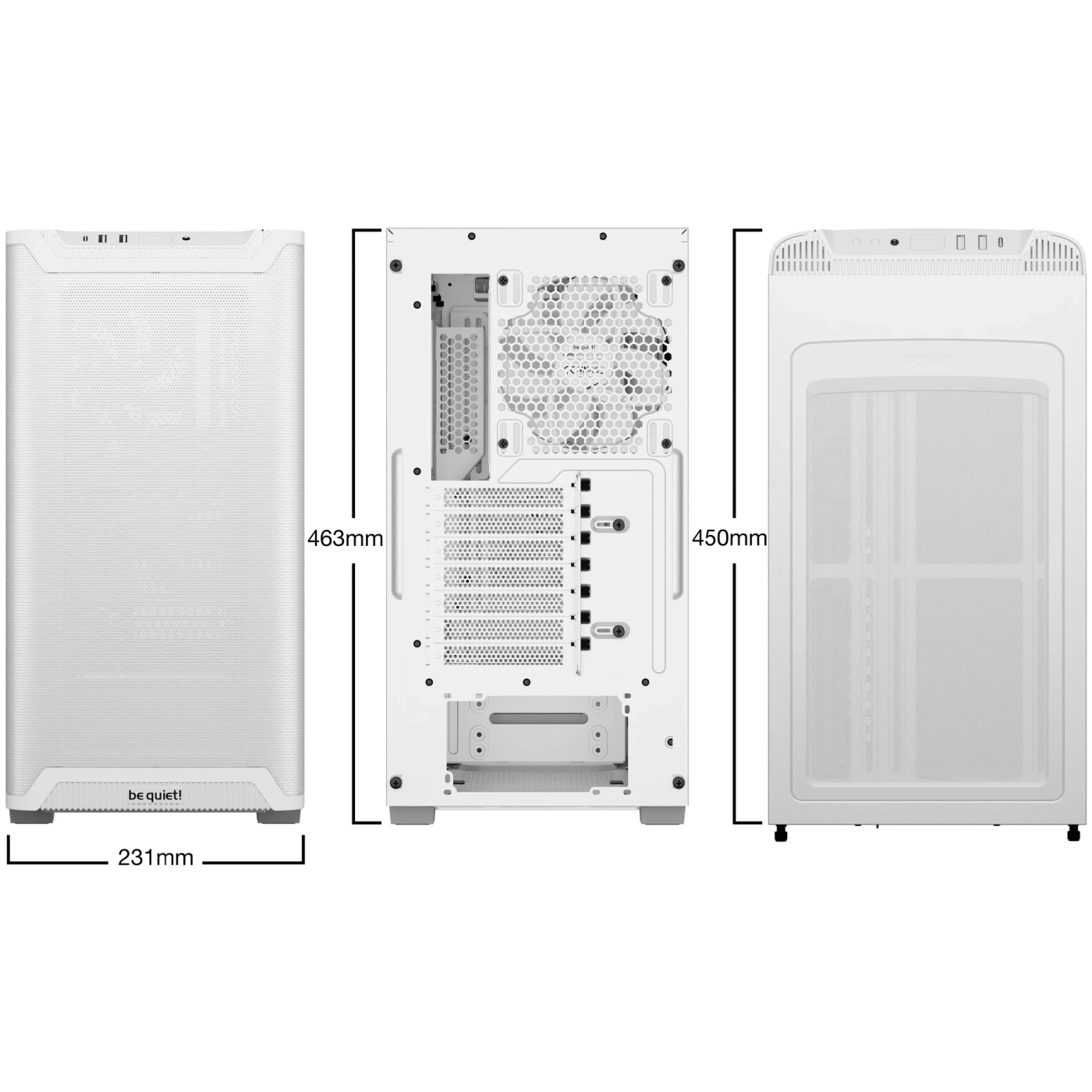 Купить Корпус Be Quiet! Pure Base 501 Airflow White (BGW75) - фото 6