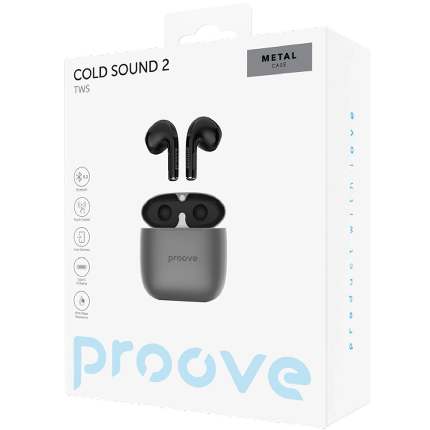 Купить Наушники Proove Cold Sound 2 TWS gray/black (557560096 / TWCS20010003) - фото 3
