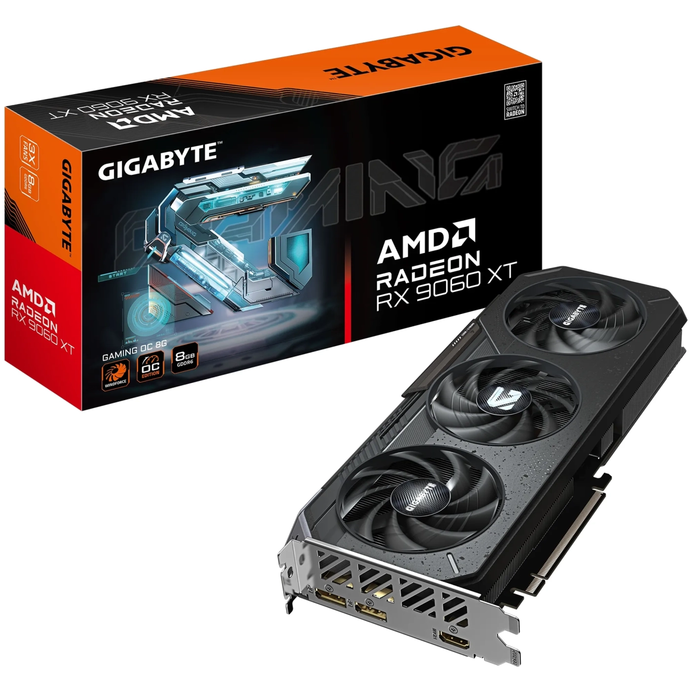 Купить Видеокарта Gigabyte Radeon RX 9060 XT Gaming OC 8G (GV-R9060XTGAMING OC-8GD) - фото 10