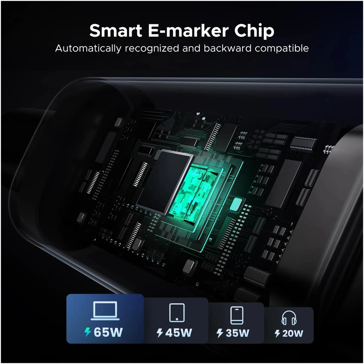 Купить Кабель Ugreen Uno USB-C 100W 5A 1m (35501) - фото 4