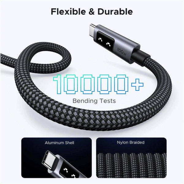 Купить Кабель Ugreen Uno USB-C 100W 5A 1m (35501) - фото 5