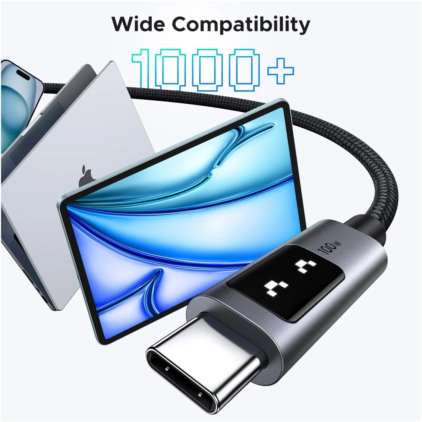 Купить Кабель Ugreen Uno USB-C 100W 5A 1m (35501) - фото 7