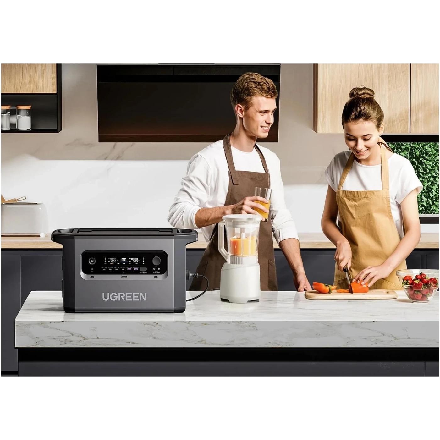 Купить Зарядная станция Ugreen GS2200 PowerRoam 2048Wh 2300W (15357) - фото 9
