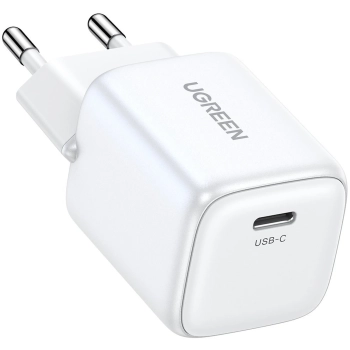 Купить Зарядное устройство Ugreen CD319 Nexode 30W USB-C PD GaN Fast Charger White (15326) - фото 1