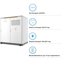 Купить Система хранения энергии Sungrow PowerStack ESS 110kW 455kWh 820V 280Ah LiFePO4 IP55, Fire Extinguisher, Liquid Cooled (ST455kWh-110kW-4h) - фото 2