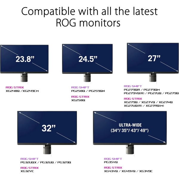 Купить Крепление для монитора (кронштейн) ASUS ROG Desk Mount Kit ACL01 (90LA00I7-B011B0) - фото 6
