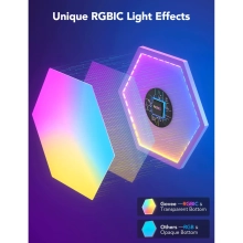 Купить Набор светильников настенных Govee H6061 Glide Hexa Light Panels 10pcs RGB White (B6061301) - фото 9