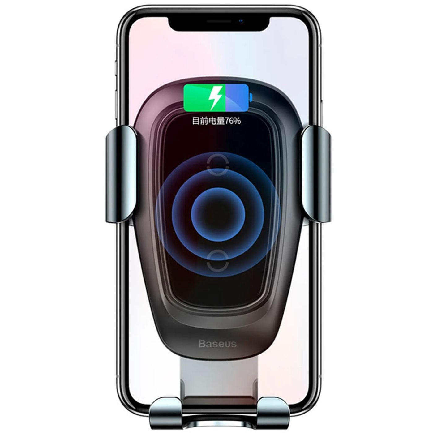 Купити Автомобільний тримач Baseus Metal Gravity Car Mount Wireless Charger Tarnish (WXYL-B0A) - фото 2