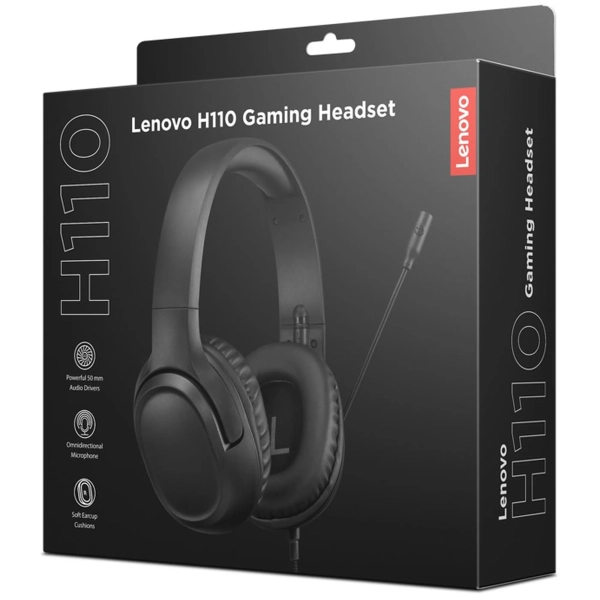 Купити Навушники Lenovo H110 Gaming Headset Black (GXD1P46879) - фото 8