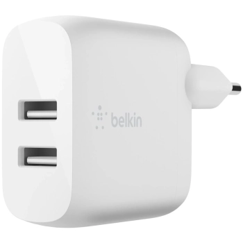 Купить Зарядное устройство Belkin 24W 2хUSB-A White (WCB002VFWH) - фото 1