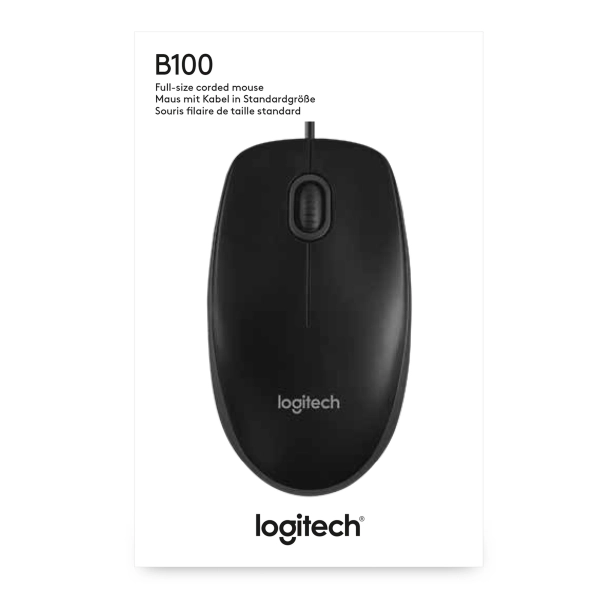 Купити Миша Logitech B100 USB Black - фото 8