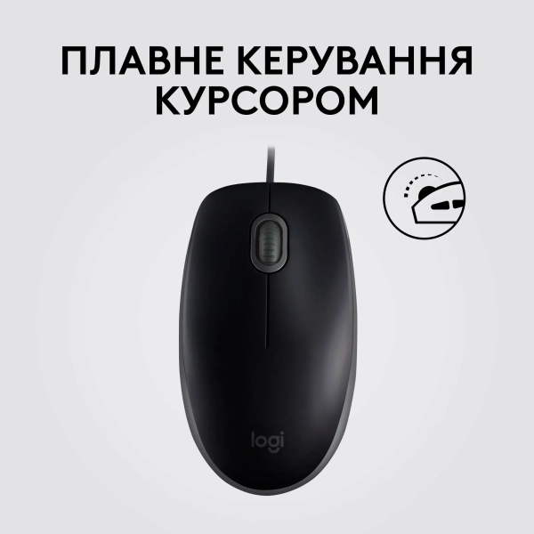 Купити Миша Logitech B100 USB Black - фото 4