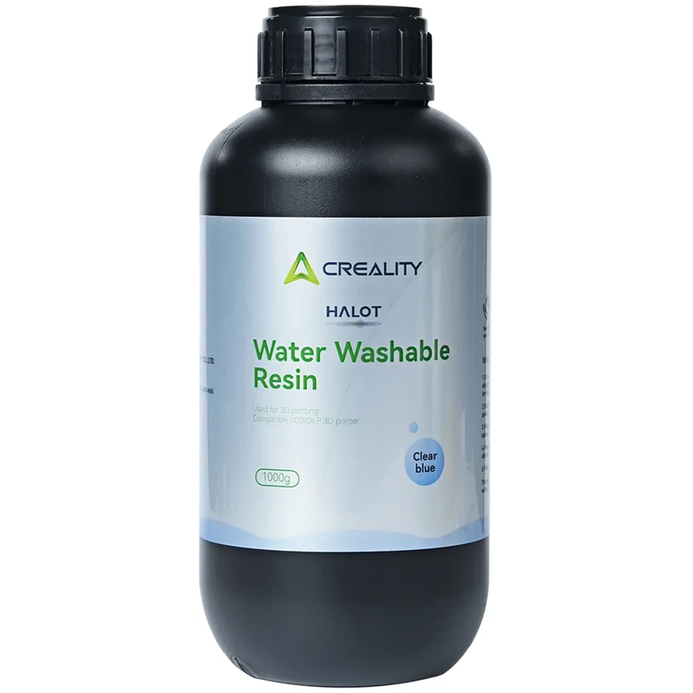 Купити Фотополімерна смола CREALITY HALOT змивається водою Water Washable Resin 1кг прозора синя (3302010055) - фото 1