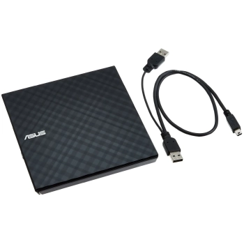 Купить Оптический привод DVD±R/RW ASUS SDRW-08D2S-U LITE Black External (90-DQ0435-UA221KZ) - фото 1
