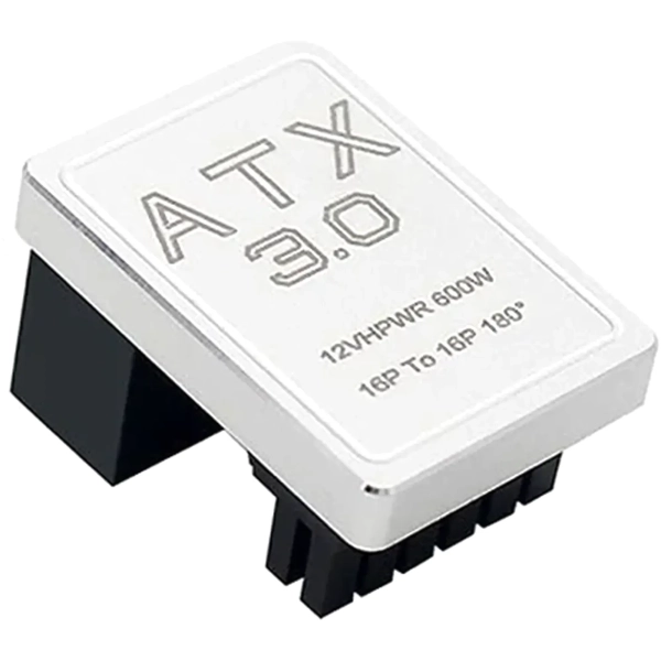 Купити Перехідник живлення Phobya 12VHPWR Adapter 180 Grad 16Pin to 16Pin - White Left (12vhpwr16p16p-wl) - фото 1