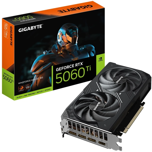 Купити Відеокарта GIGABYTE Nvidia GeForce RTX 5060 Ti WINDFORCE MAX OC 16G (GV-N506TWF2MAX OC-16GD) - фото 10