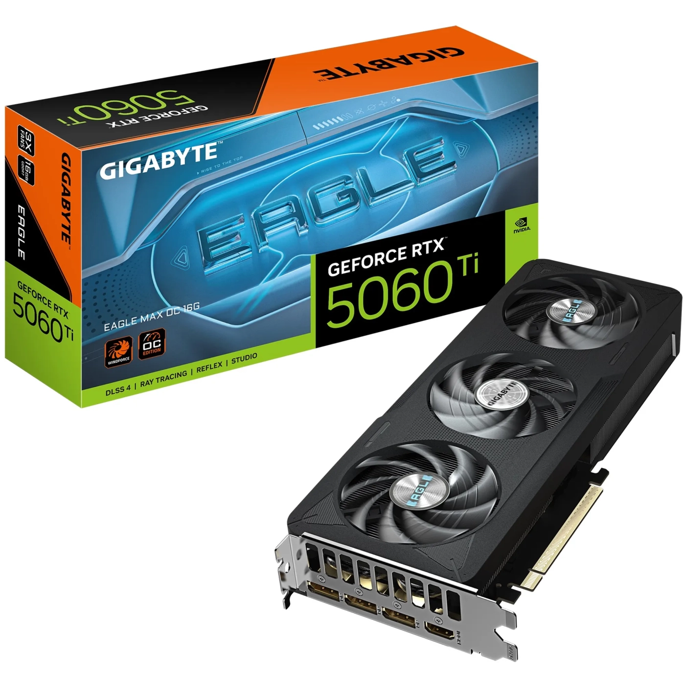 Купить Видеокарта GIGABYTE Nvidia GeForce RTX 5060 Ti EAGLE MAX OC 16G (GV-N506TEAGLEMAX OC-16GD) - фото 10