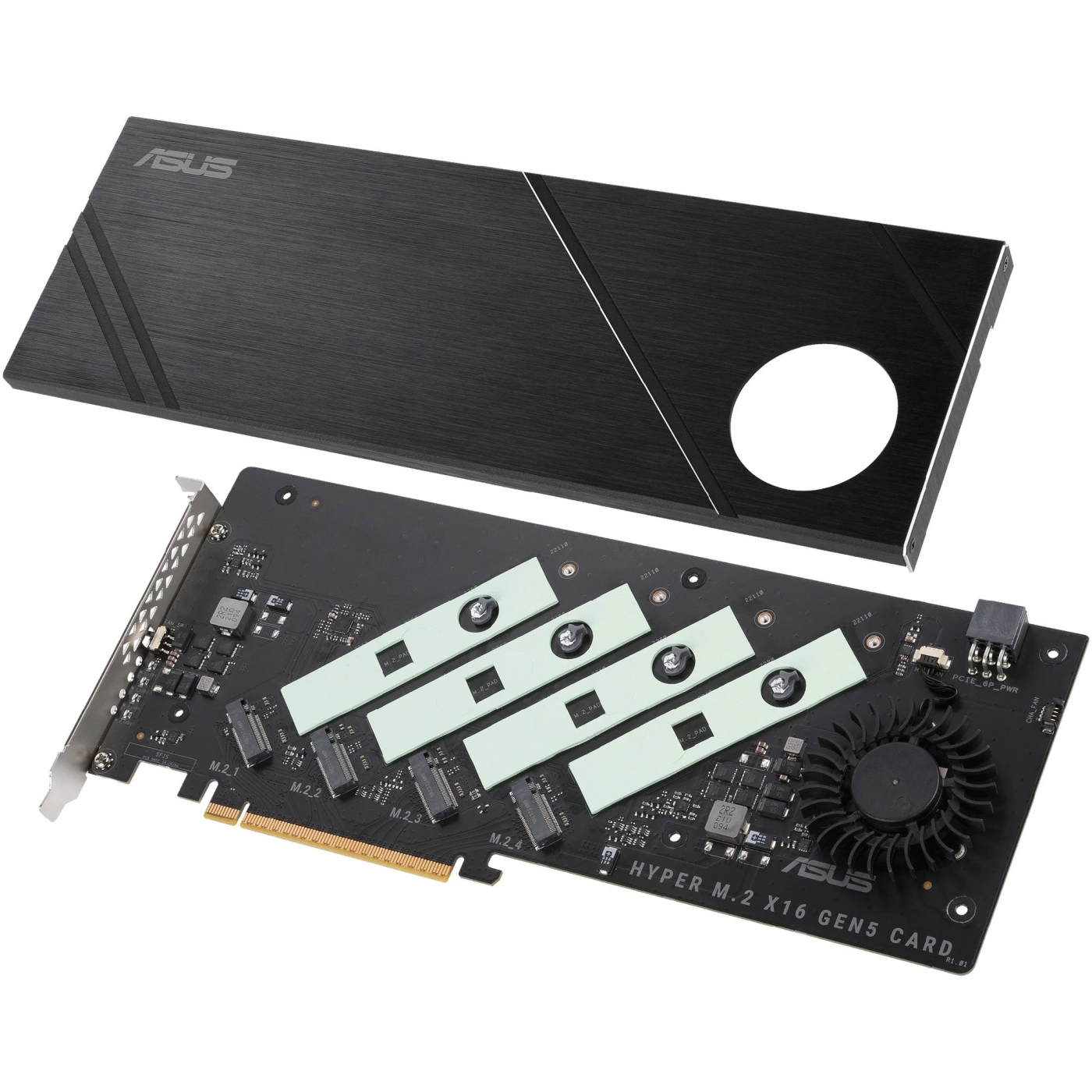 Купити Плата-адаптер ASUS PCIe Hyper M.2 X16 PCIe 5.0 Expansion Card GEN 5 (90MC0CY0-M0EAY0) - фото 3