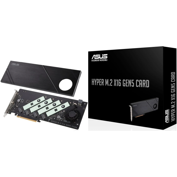 Купити Плата-адаптер ASUS PCIe Hyper M.2 X16 PCIe 5.0 Expansion Card GEN 5 (90MC0CY0-M0EAY0) - фото 6